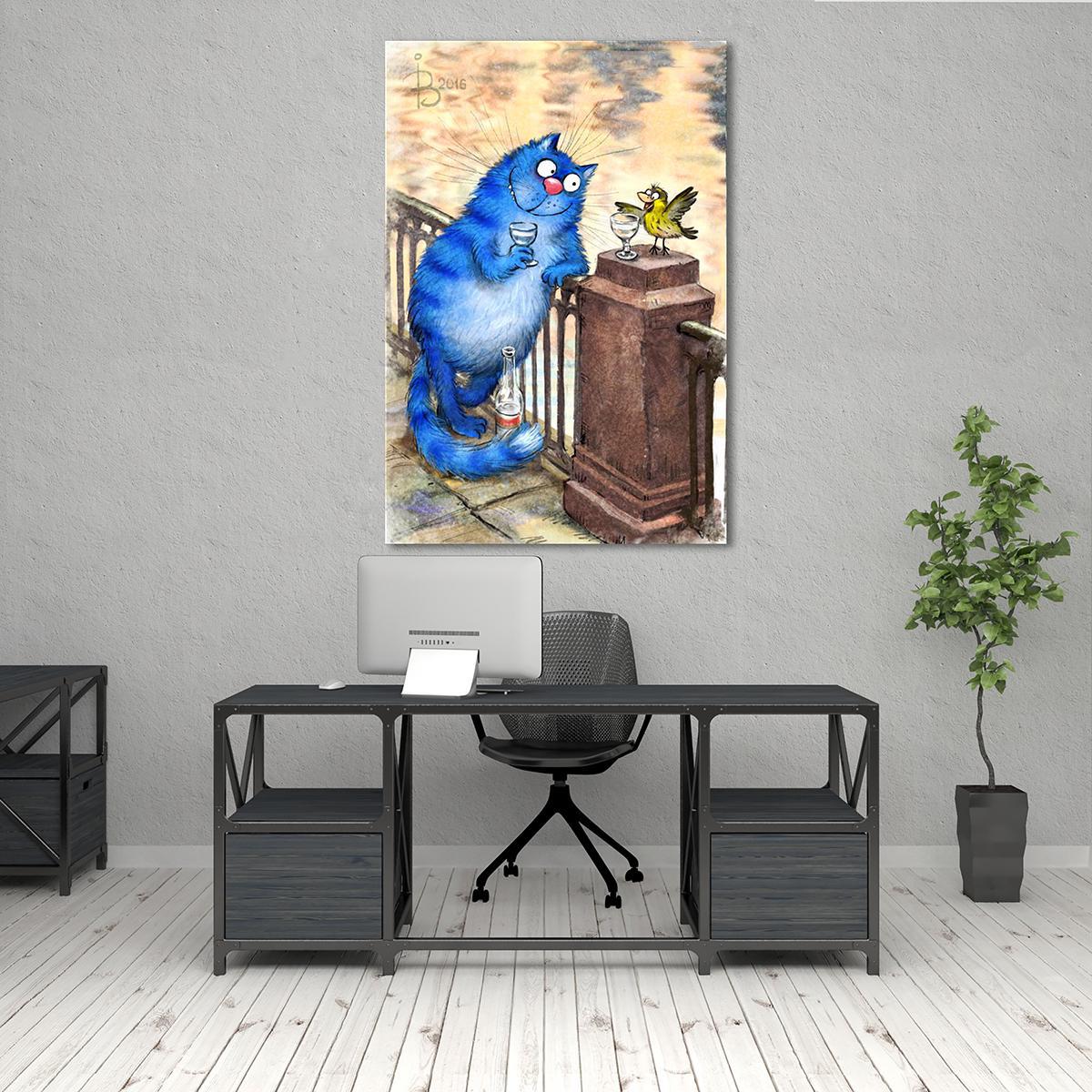 Модульная картина Беседа на Фонтанке 1 модуль 30х45 см (_rinaz_20162225024)