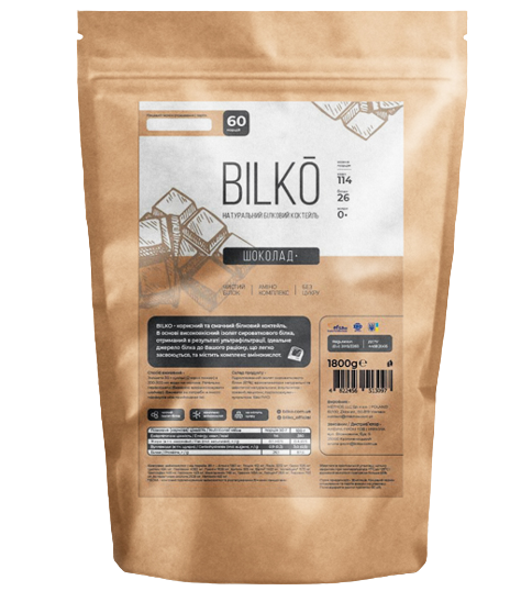 Протеїновий коктейль Bilko Шоколад 1,8 кг