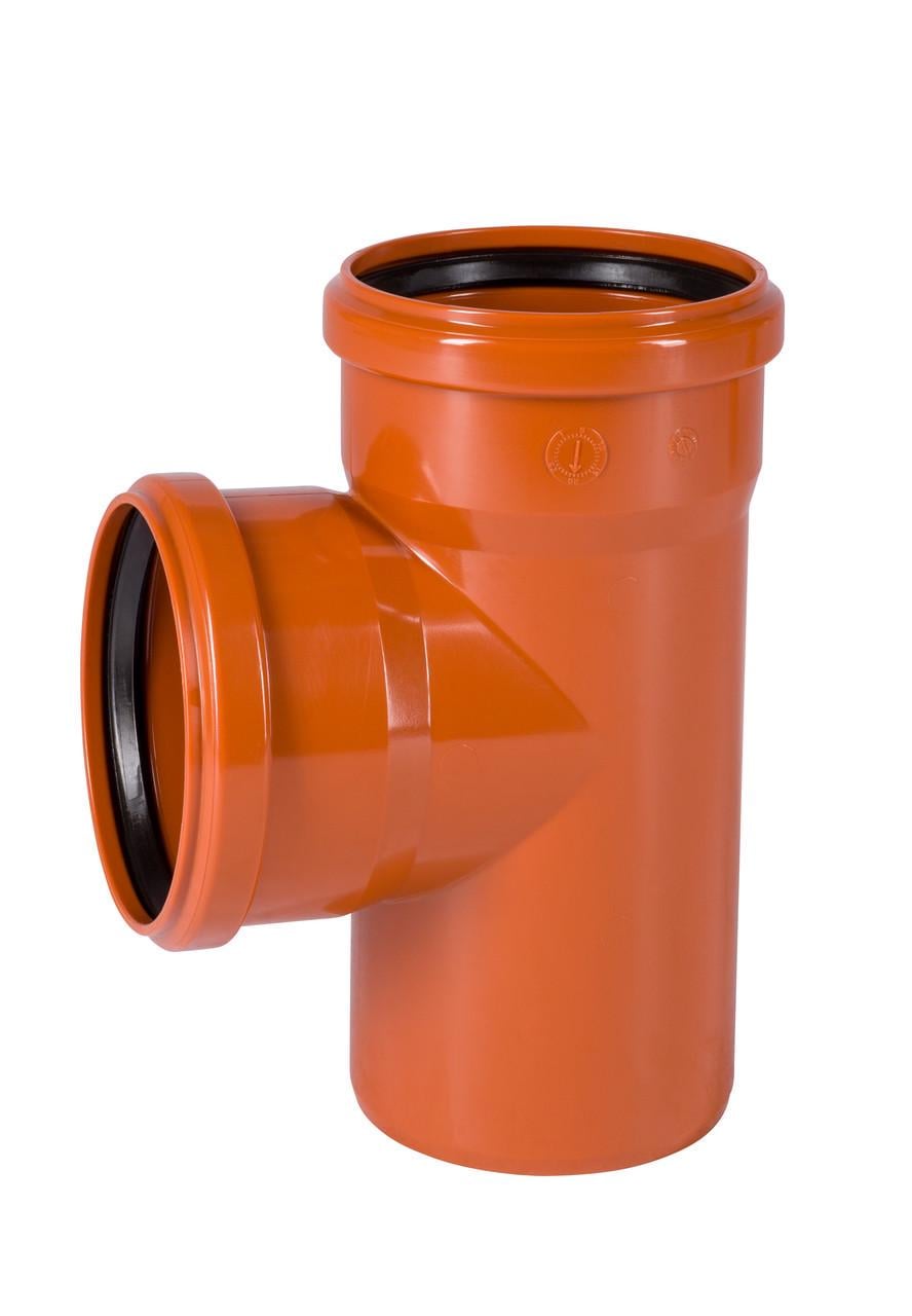 Трійник для зовнішньої каналізації Ostendorf KG 110/110x87 (220400) Трійник для зовнішньої каналізації Ostendorf KG 110/110x87 (220400)