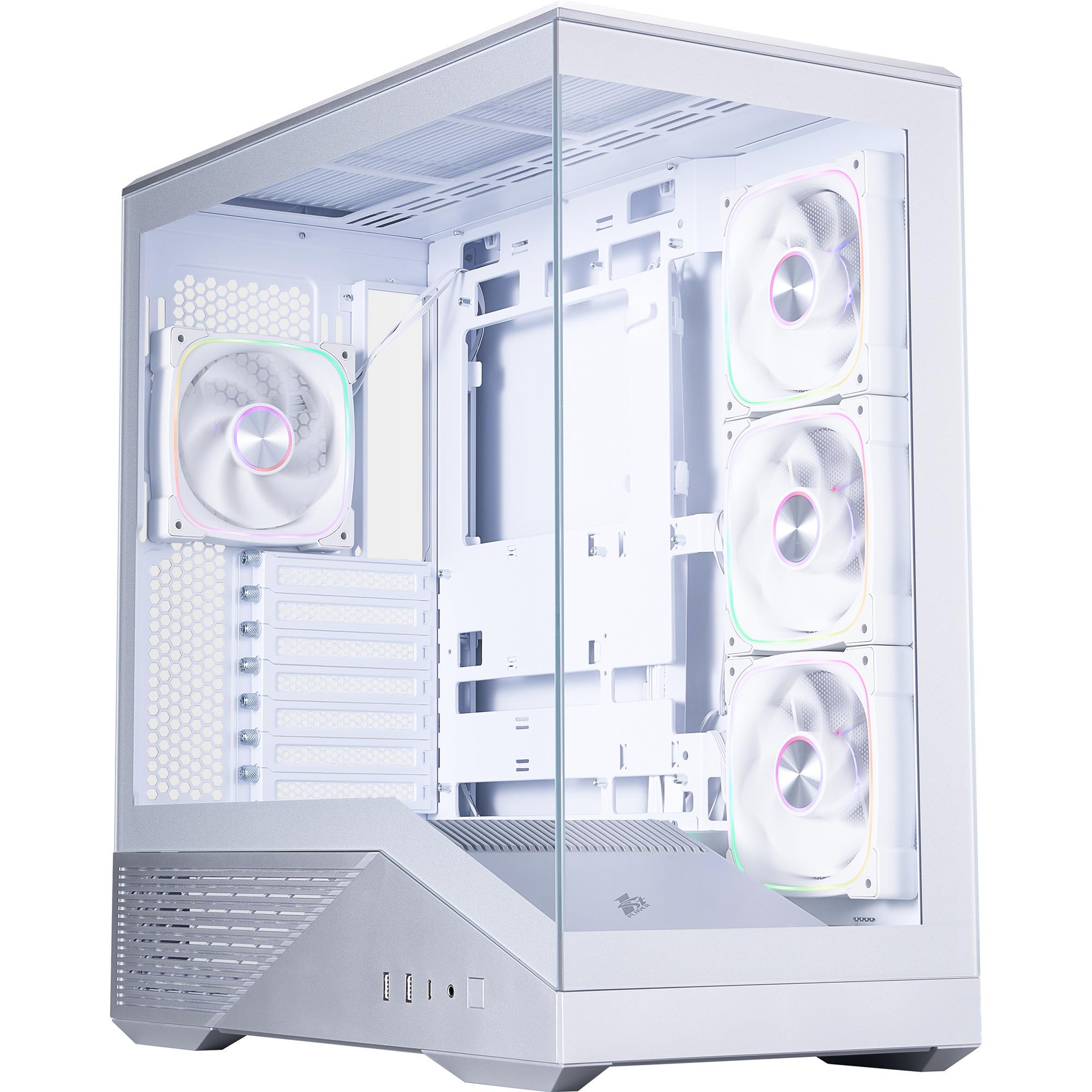 Компьютерный корпус без блока питания 1stPlayer GM7 Silver (GM7-SV-3FN7R-W-1FN7-W)