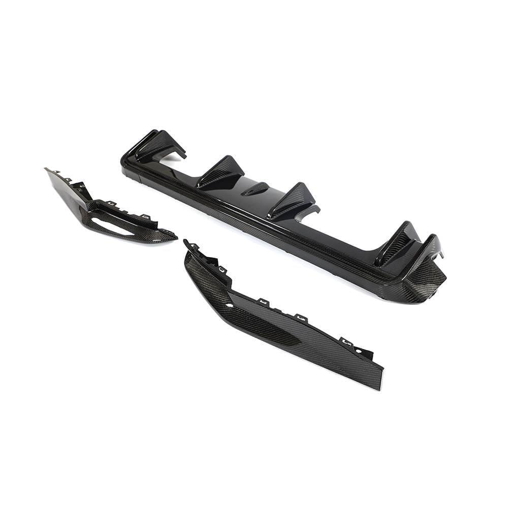 Диффузор заднего бампера DDCarbon для G82/G83 M4 2020-2023 для BMW 4 серия G22/23/26 2020- гг. натуральный карбон (136963)