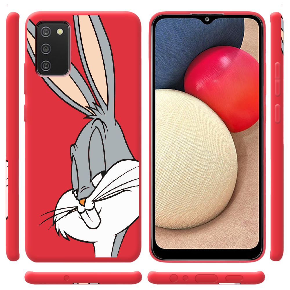 Чехол BoxFace Samsung A025 Galaxy A02S Lucky Rabbit Красный силикон (41511-bk81-41675) - фото 2