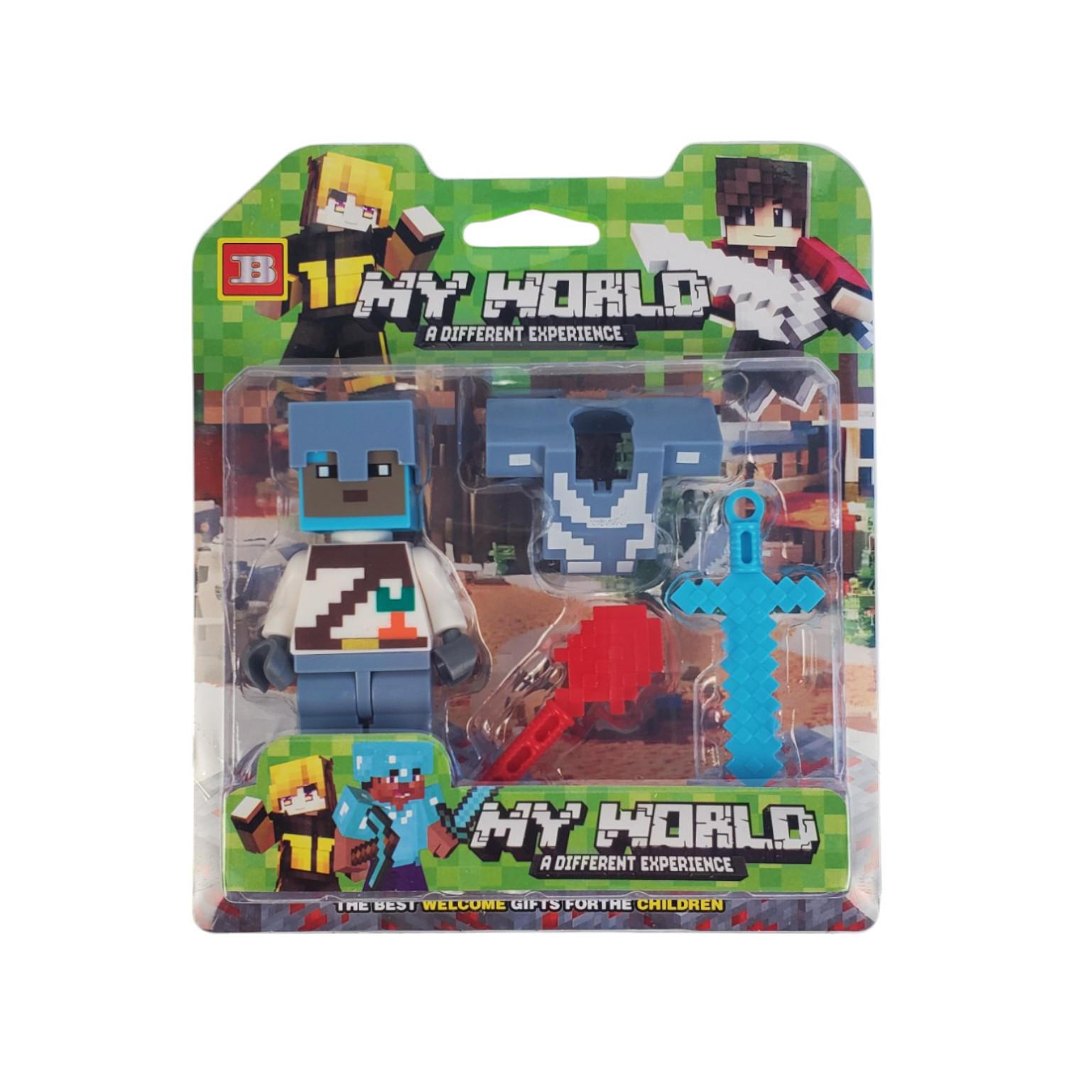Фігурка героя Minecraft з аксесуарами (WK202402) Фігурка героя Minecraft з аксесуарами (WK202402)