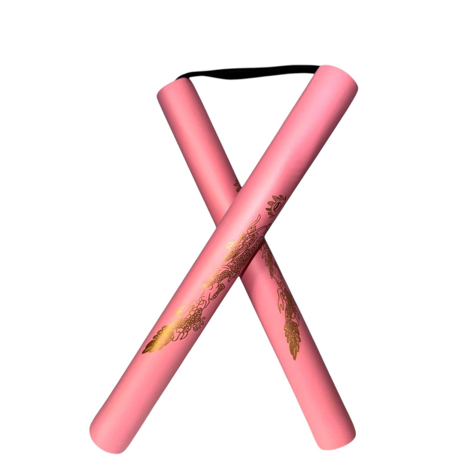 Нунчаки тренировочные со шнуром GDragon с неопреновым покрытием из пластика Розовый (3_4_0_7) - фото 1 Нунчаки тренировочные со шнуром GDragon с неопреновым покрытием из пластика Розовый (3_4_0_7) - фото 1