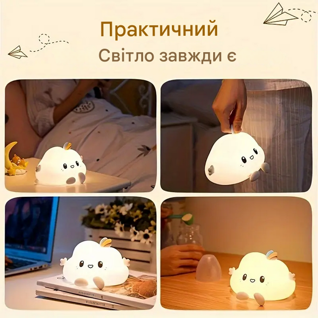 Нічник LED у формі хмари USB (XR-2370-1) - фото 8 Нічник LED у формі хмари USB (XR-2370-1) - фото 8