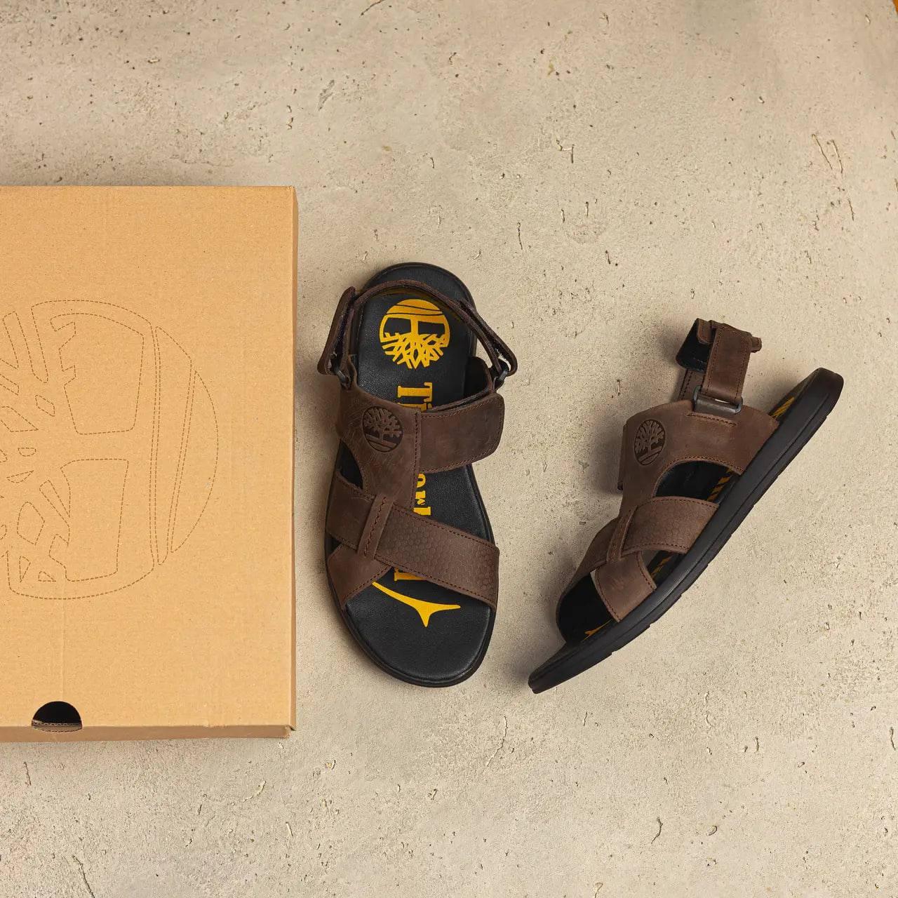 Сандалии мужские кожаные Timberland р. 41 Коричневый (26063366) - фото 10 Сандалии мужские кожаные Timberland р. 41 Коричневый (26063366) - фото 10