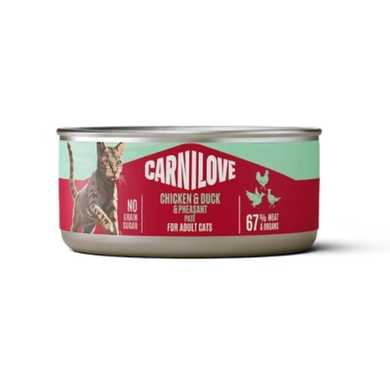 Паштет для котів Carnilove Duck&Pheasant 100 г (8595602582884)