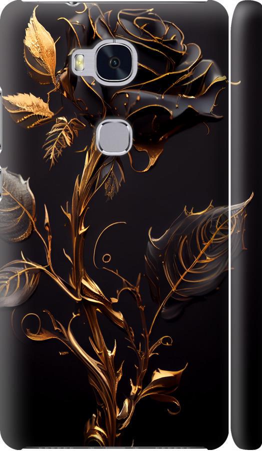 Чехол на Huawei Honor 5X Роза 3 (5552m-176-42517) Чехол на Huawei Honor 5X Роза 3 (5552m-176-42517)