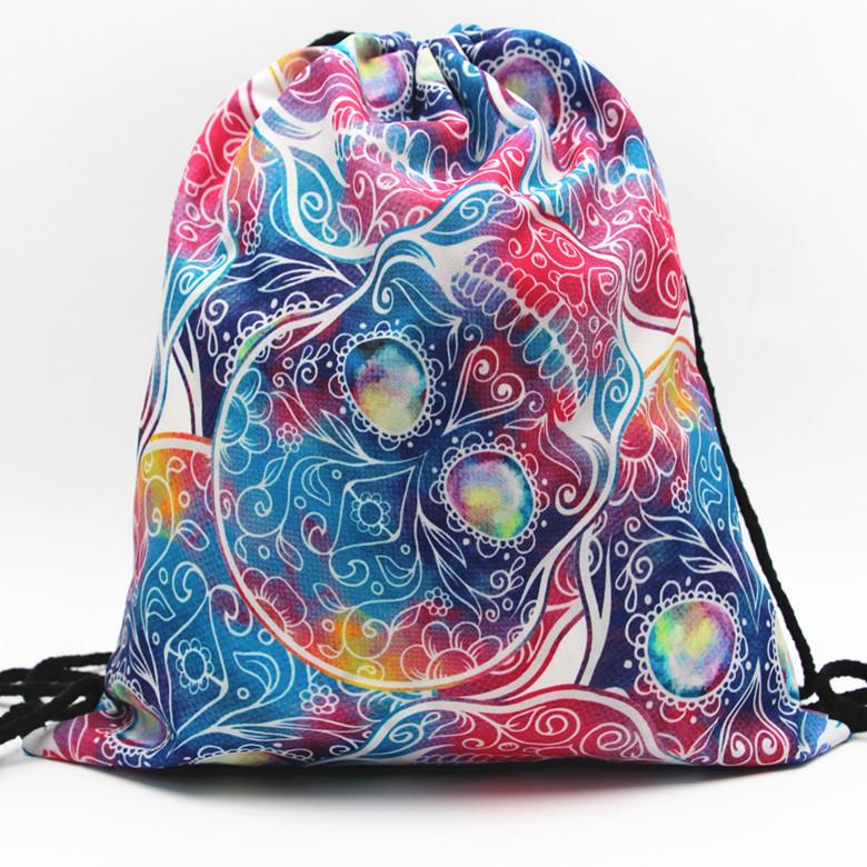 Сумка для взуття череп 11365 32х39 см Різнокольоровий (4570207)