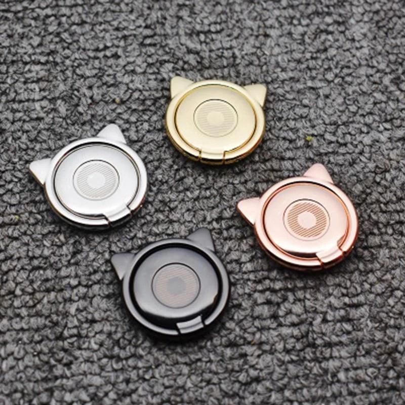 Кільце-тримач металеве для смартфона Cat Сріблястий - фото 4 Кільце-тримач металеве для смартфона Cat Сріблястий - фото 4