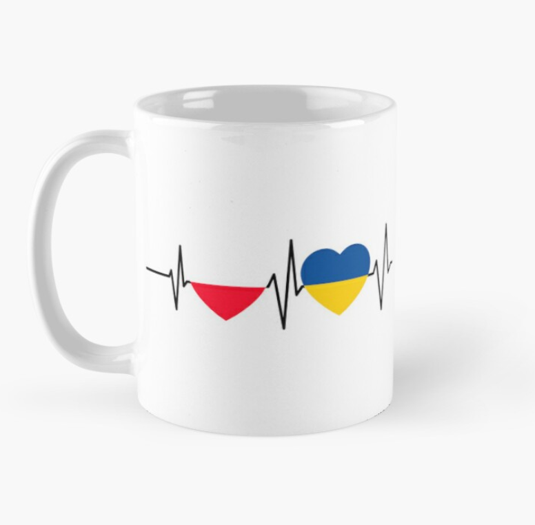 Чашка керамическая с принтом Poland Ukraine 330 мл Белый (УКР333Ч) Чашка керамическая с принтом Poland Ukraine 330 мл Белый (УКР333Ч)