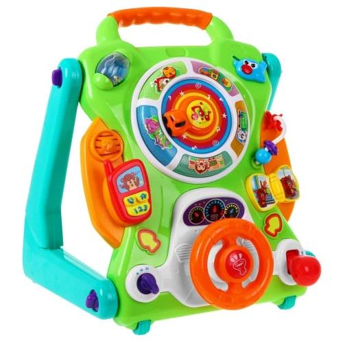 Катанка интерактивная 4в1 для детей коляска/стол/ сенсорная доска/путеводитель