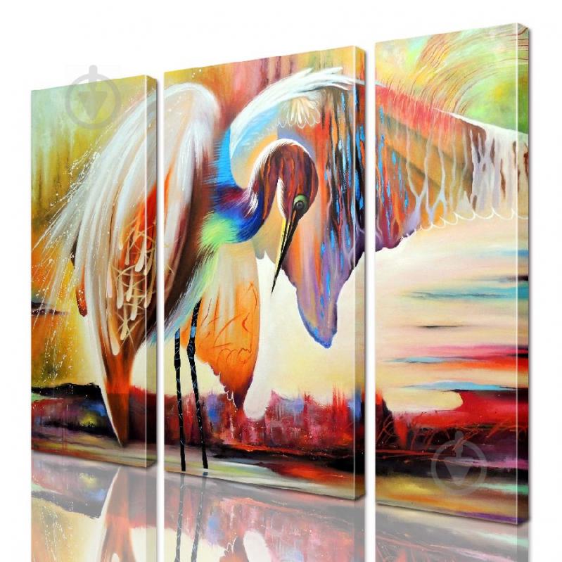 Модульна картина Цапля ADJ0117 розмір 95 х 120 см