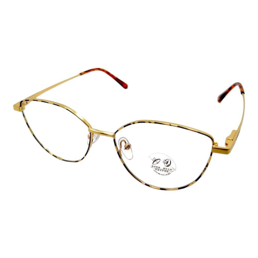 Компьютерные очки Blue Blocker оправа 80022 NN Золотой/Черный Леопардовый