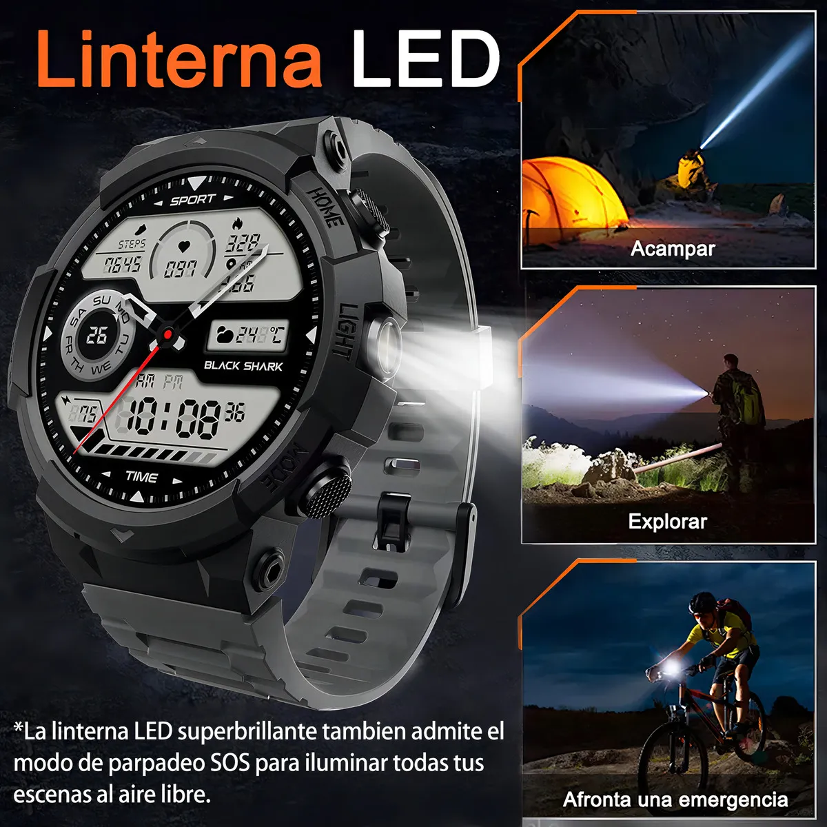 Смарт-часы Black Shark GS3 Sport BS-W2402 Mist Black (1149171) - фото 6 Смарт-часы Black Shark GS3 Sport BS-W2402 Mist Black (1149171) - фото 6