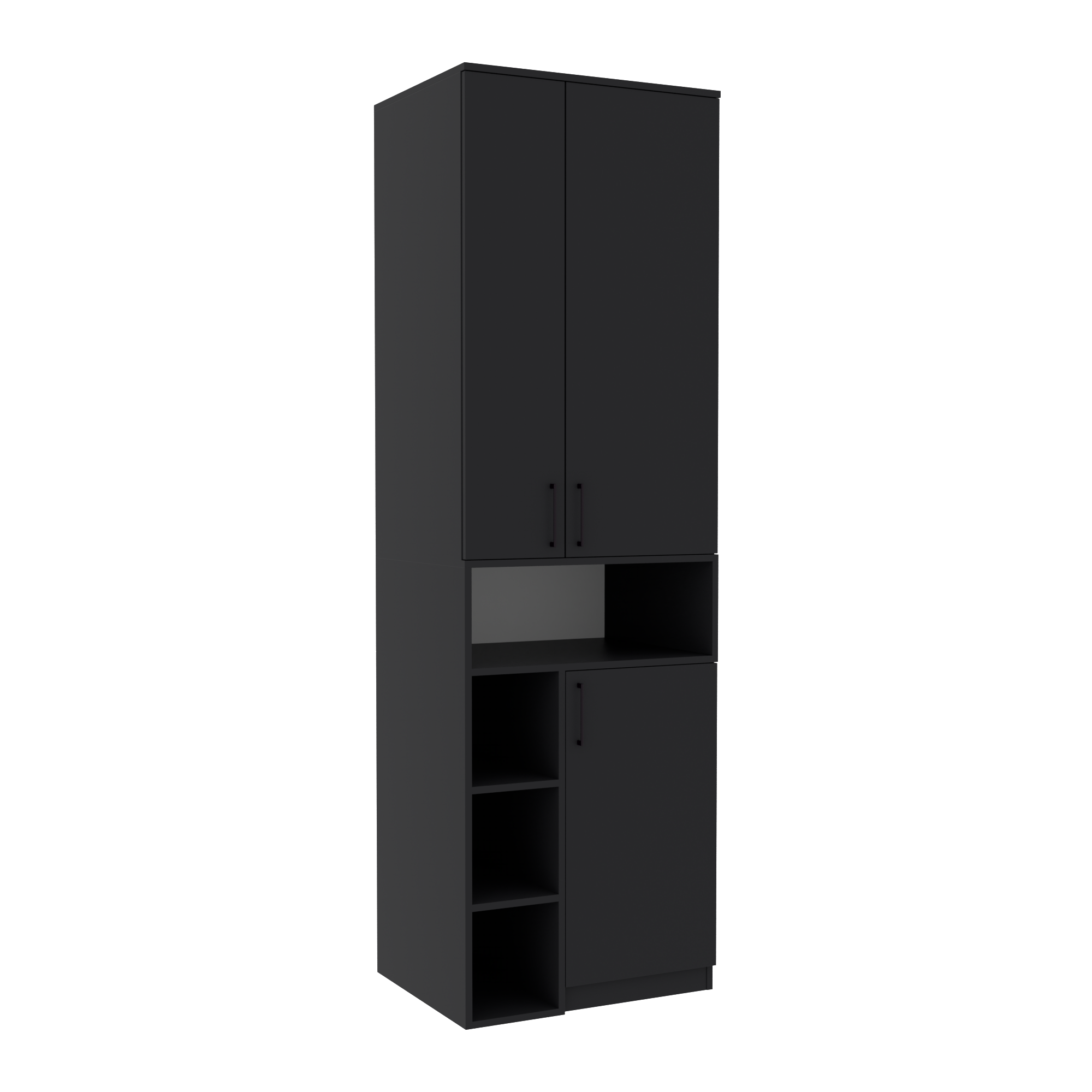 Шкаф для одежды Tetris Т-2 650х520х2100 мм Антрацитовый (18184499)
