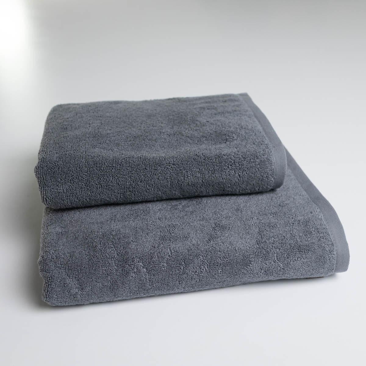 Комплект полотенец для отелей GM Textile 50х90/70х140 см 500 г/м2 2 шт. Серый (rm500h-k2-grey)