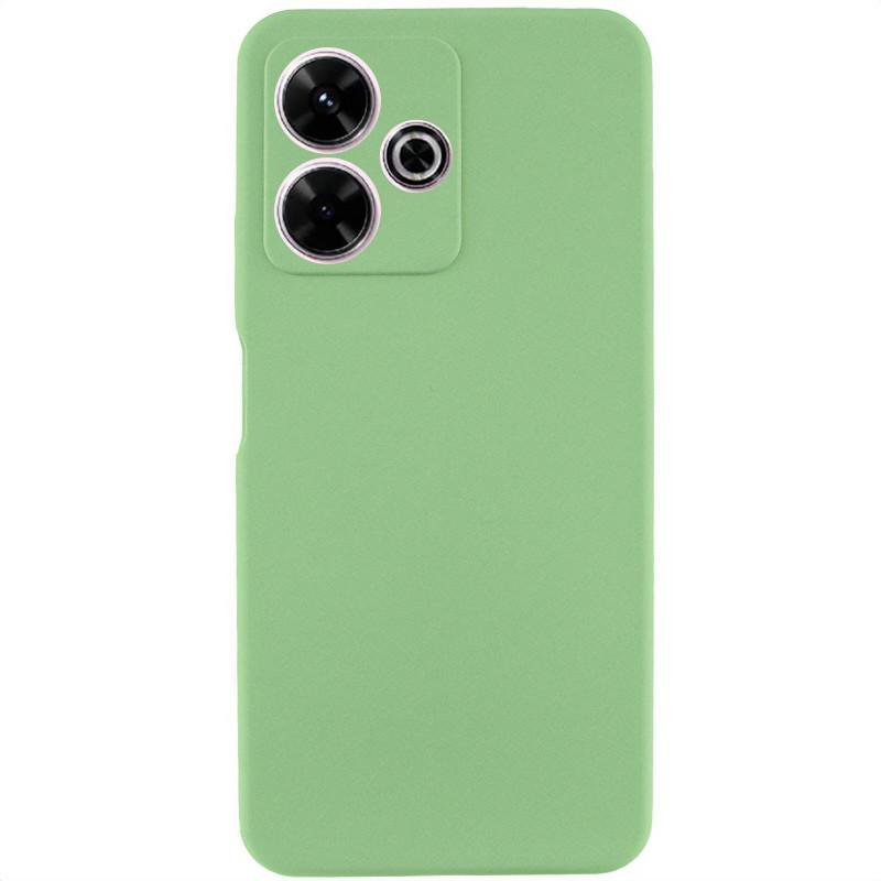Противоударный чехол Silicone Cover Lakshmi Full Camera (AA) для Xiaomi Redmi 13 4G / Poco M6 4G мятный