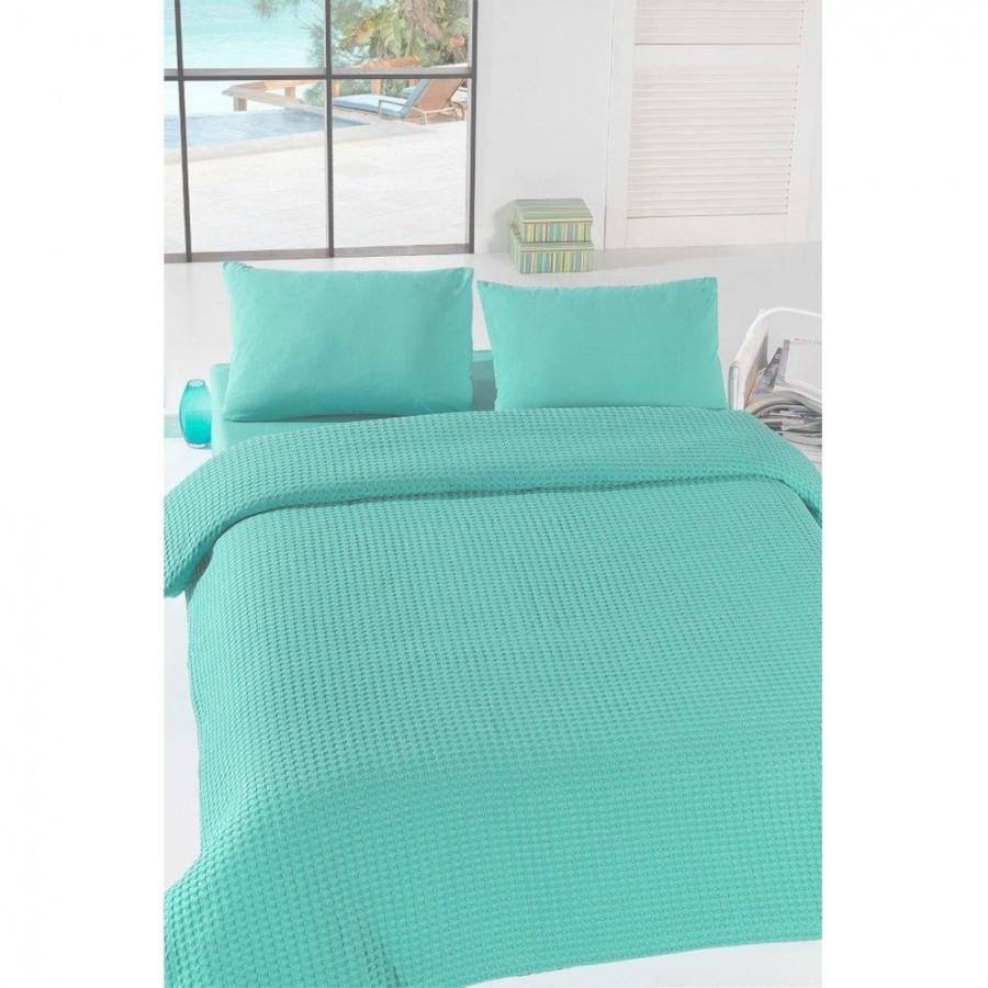 Покрывало пике Eponj Home Burumcuk Mint 200х235 см Ментоловый (2000022181631)