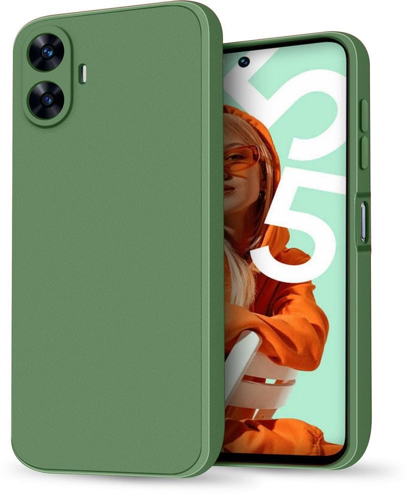 Силиконовый чехол HardCorner Realme C55 (с микрофиброй) Khaki (35403-17)