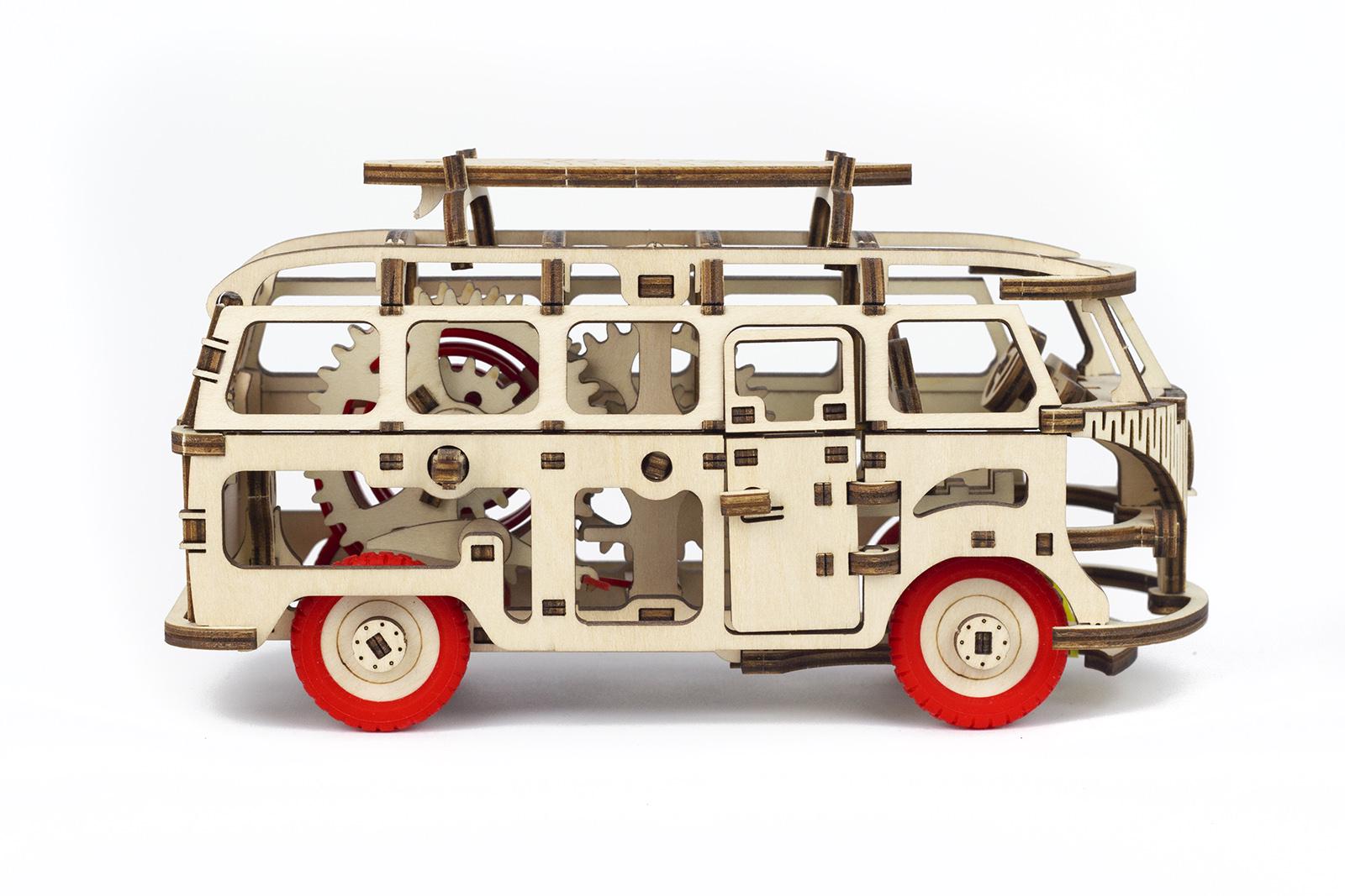 Конструктор механічний 3D Time for Machine Dream van автомобіль Червоний (T4M380301RED) - фото 3