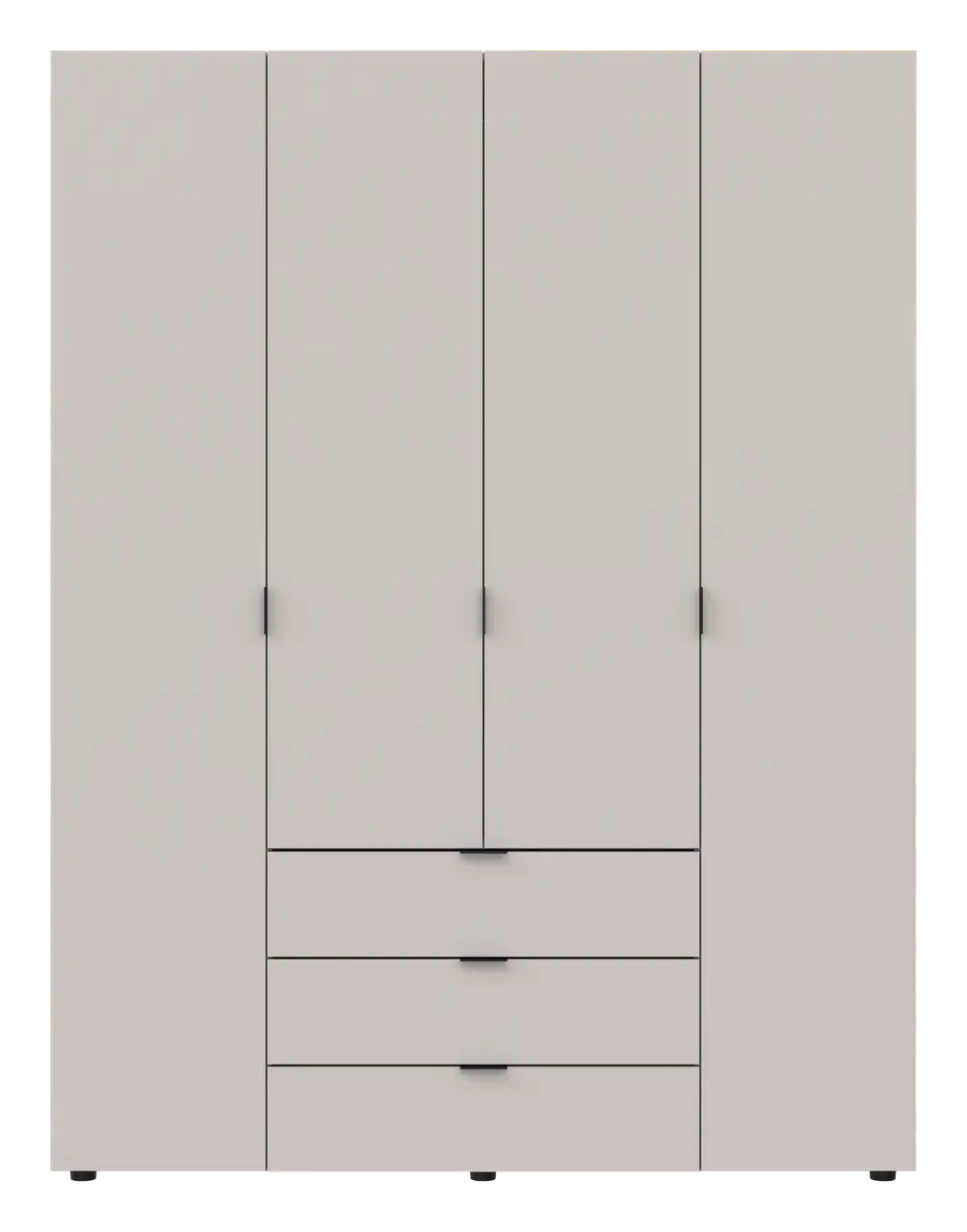 Распашной шкаф для одежды Doros Гелар 4 ДСП 155х49,5х203,4 см Кашемир (80737634) - фото 1 Распашной шкаф для одежды Doros Гелар 4 ДСП 155х49,5х203,4 см Кашемир (80737634) - фото 1