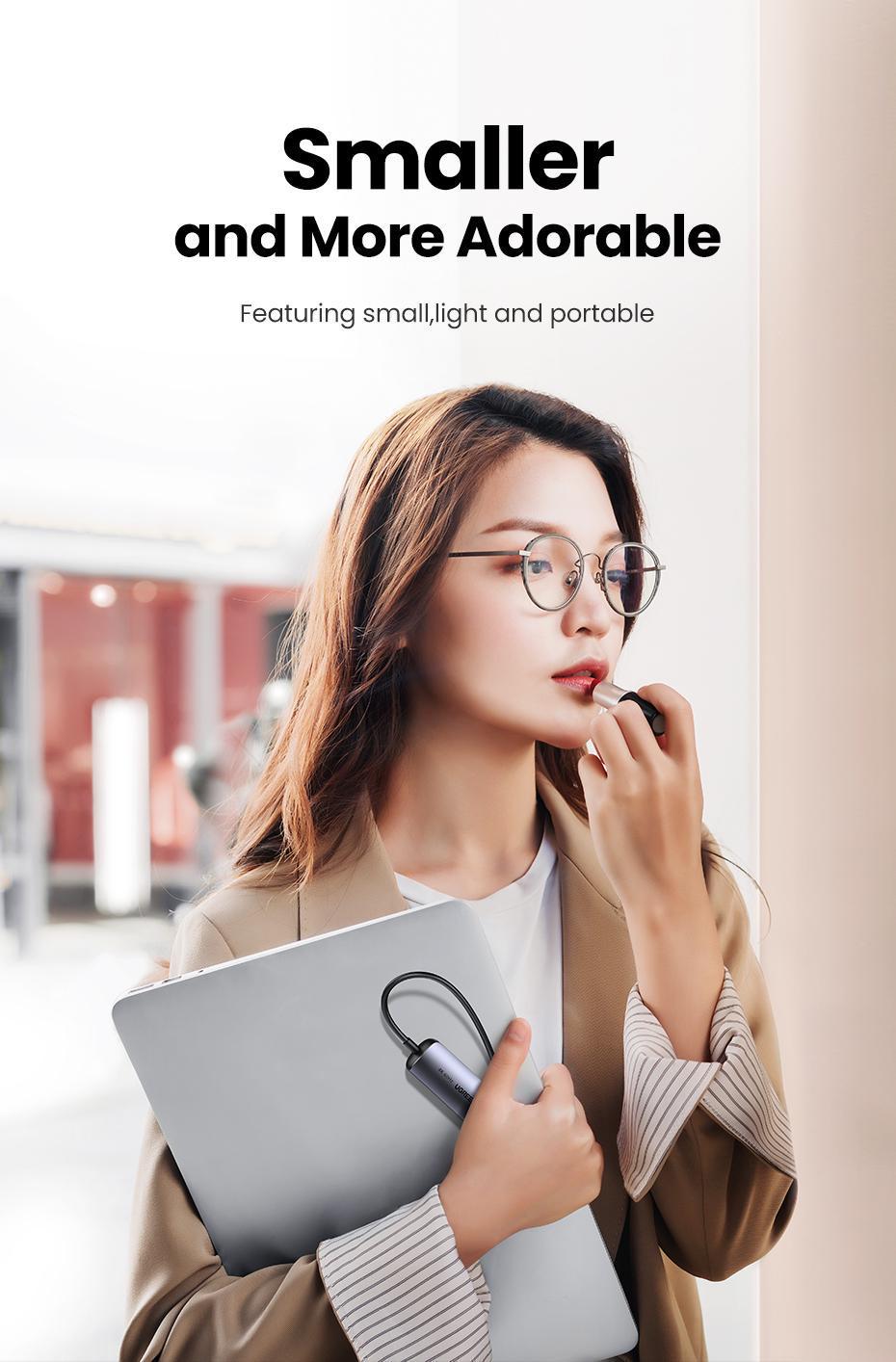 USB-хаб UGREEN Type-C-2x USB 3.0/5 Гбіт/с HDMI 4K 60Hz/RJ45 1 Гбіт/с Type-C PD 100W USB-C Сірий (10919) - фото 18 USB-хаб UGREEN Type-C-2x USB 3.0/5 Гбіт/с HDMI 4K 60Hz/RJ45 1 Гбіт/с Type-C PD 100W USB-C Сірий (10919) - фото 18