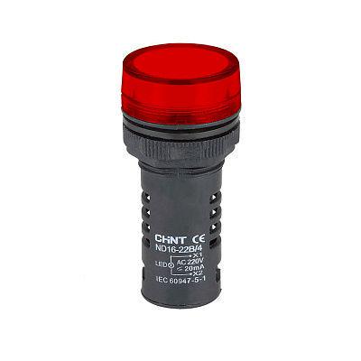 Лампа сигнальна CHINT ND16-22B 22 мм LED 220 V AC/DC Червоний (592788)