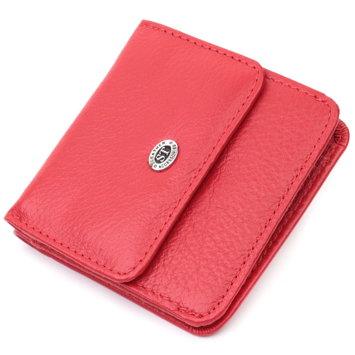 Кошелек женский ST Leather 22689 зернистый из натуральной кожи Красный (168-136-22689)