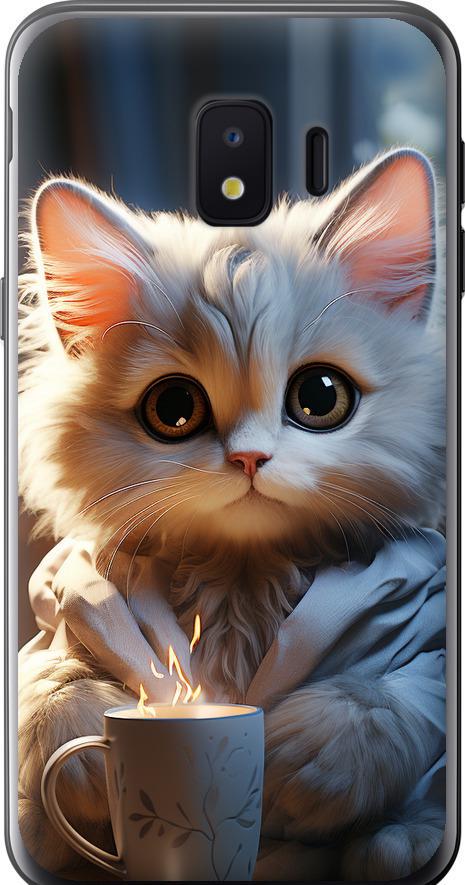 Чехол на Samsung Galaxy J2 Core White cat (5646u-1565-42517) Чехол на Samsung Galaxy J2 Core White cat (5646u-1565-42517)