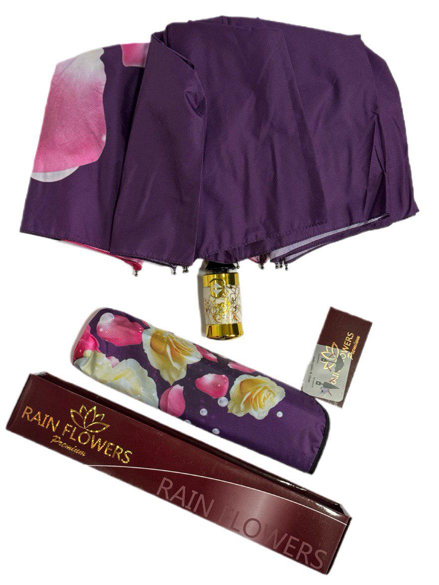 Парасолька жіноча автоматична Rain Flowers з квітковим принтом анти-вітер 9 спиць (1080) - фото 5 Парасолька жіноча автоматична Rain Flowers з квітковим принтом анти-вітер 9 спиць (1080) - фото 5