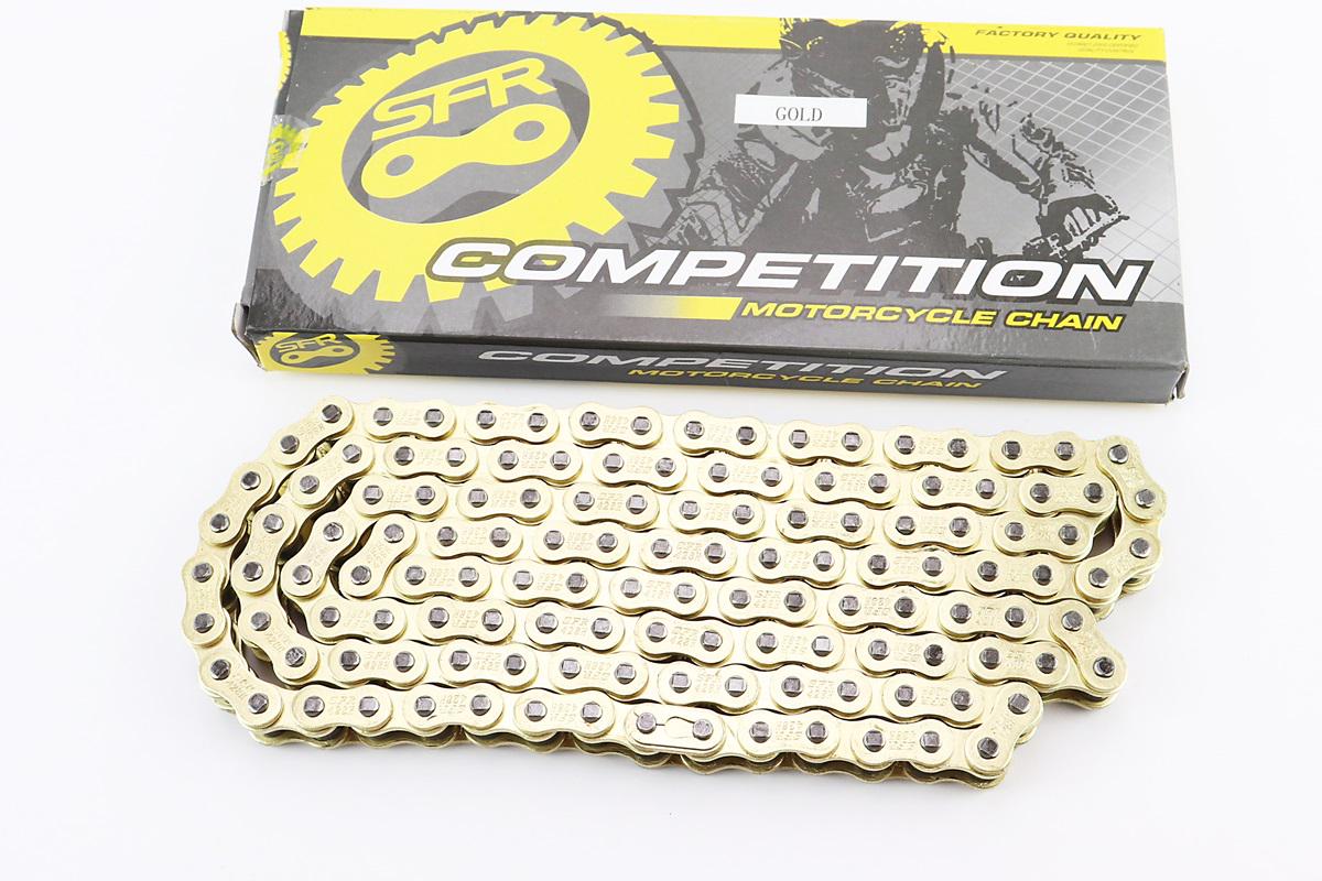 Цепь привода колеса к мотоциклу Viper-125-150J 428H 130 звеньев Gold (324314)