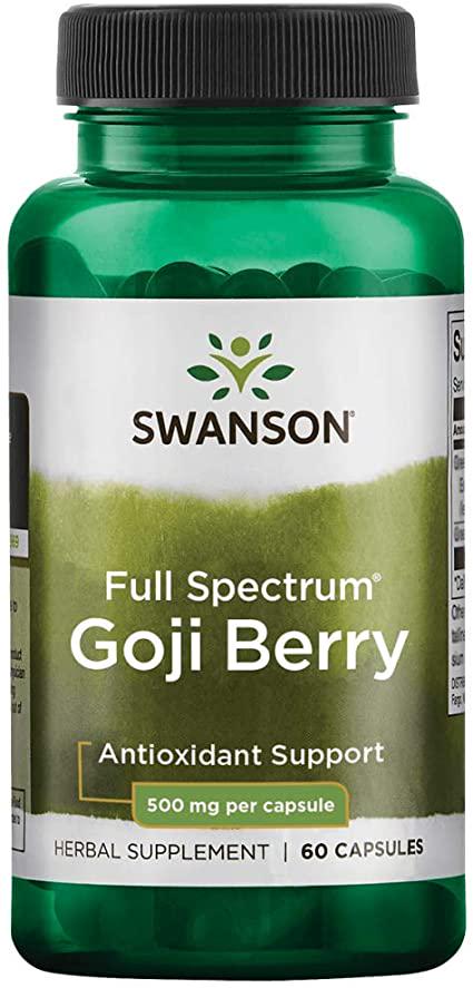Ягоды годжи Swanson Full Spectrum Goji Berry 500 mg 60 capsules