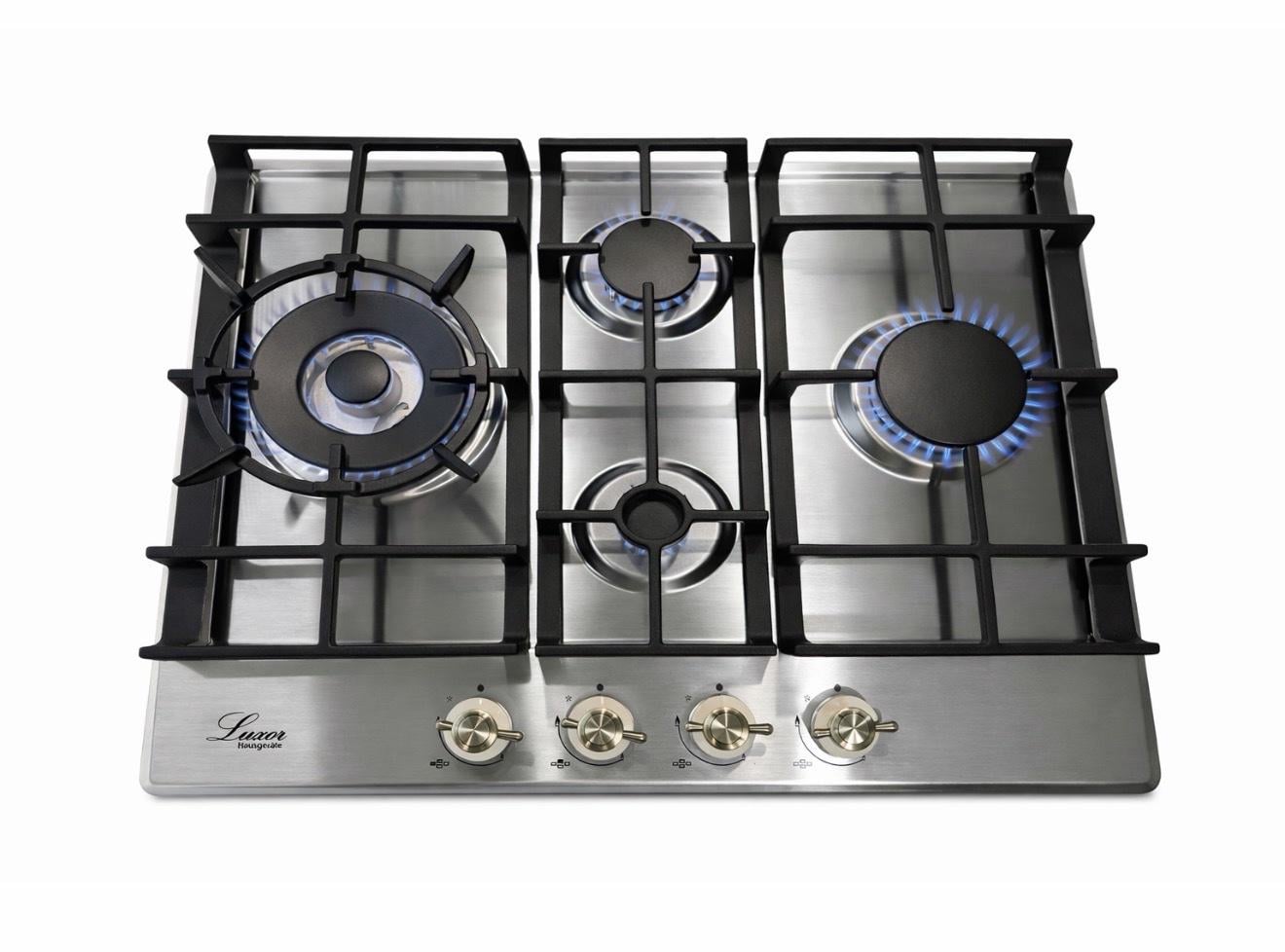 Варочная поверхность газовая Luxor RG 650 SS BG с круглой подставкой для Wok (33089362)