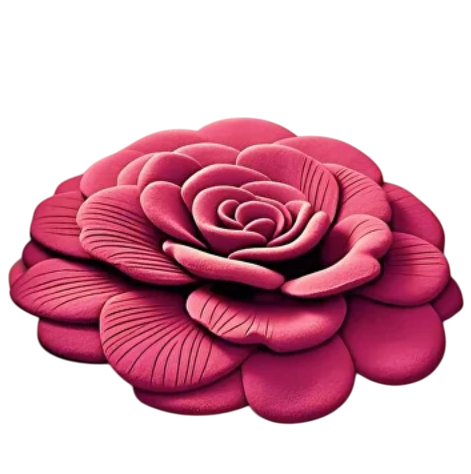 Килимок декоративний в спальню або зал Рожевий (Y02288-2)