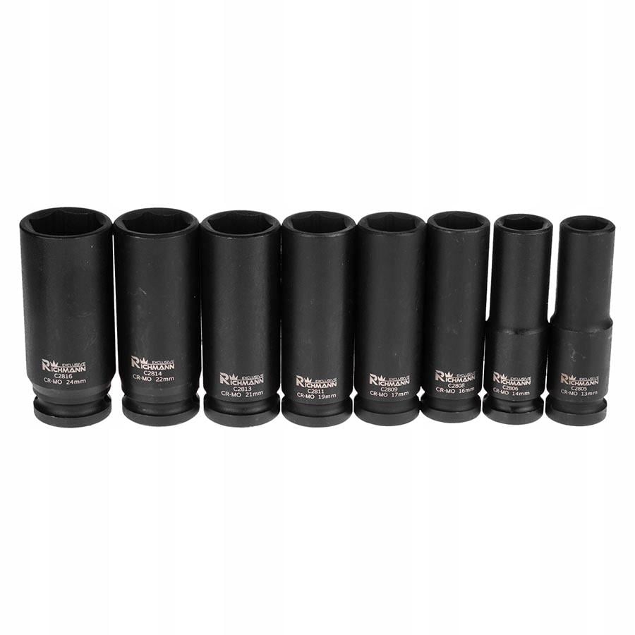 Набор головок длинных ударных Richmann 13-24 мм 1/2" 8 шт. (C4026)