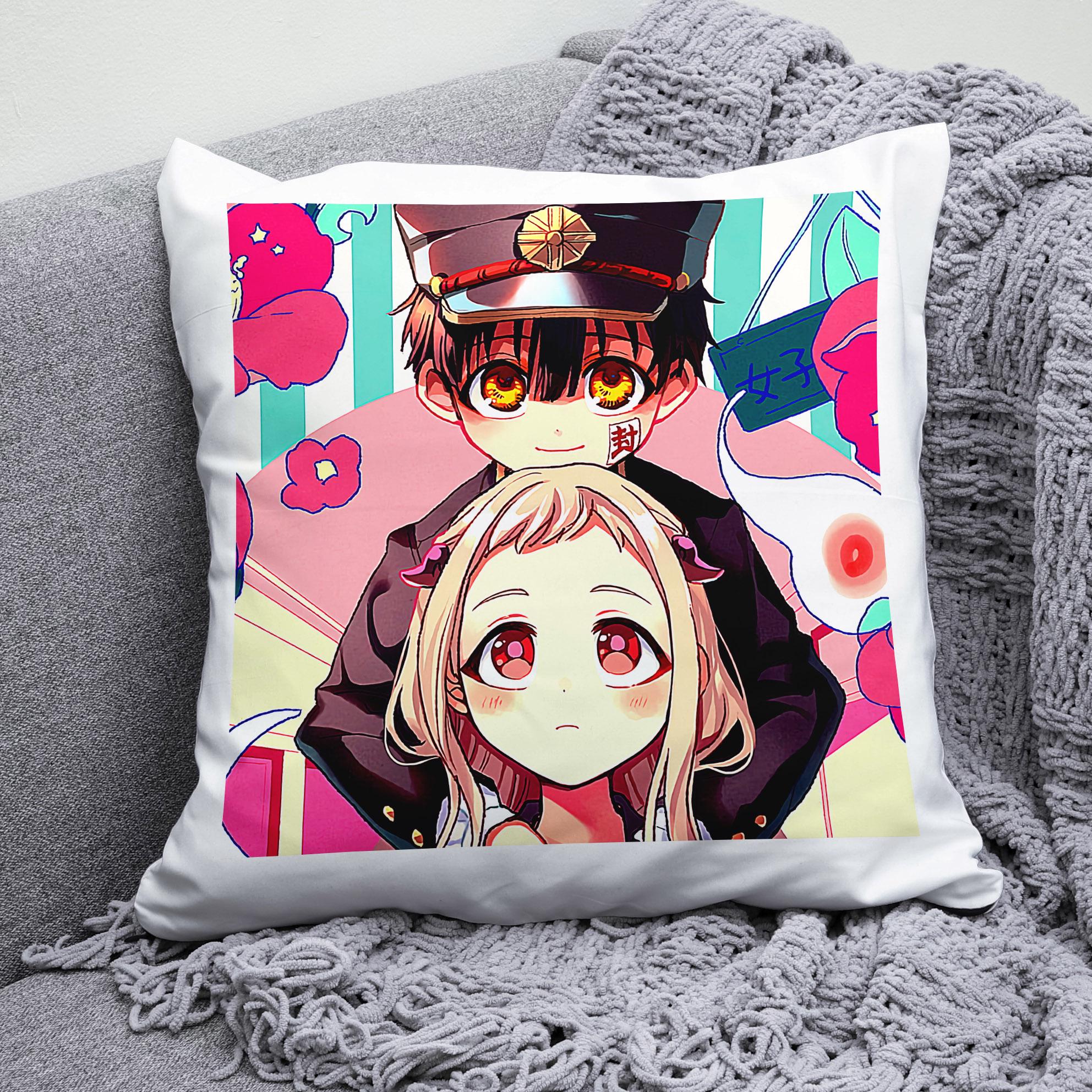 Плюшевая подушка квадрат с принтом аниме Jibaku Shounen Hanako kun "2
