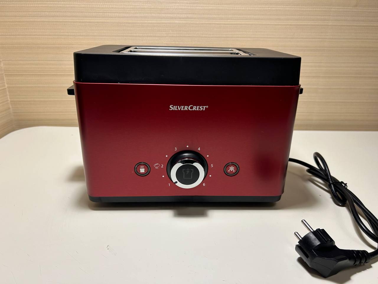 Тостер кухонный Silver Crest STT горизонтальный с 7 режимами 850 Вт Красный (27693776) - фото 9