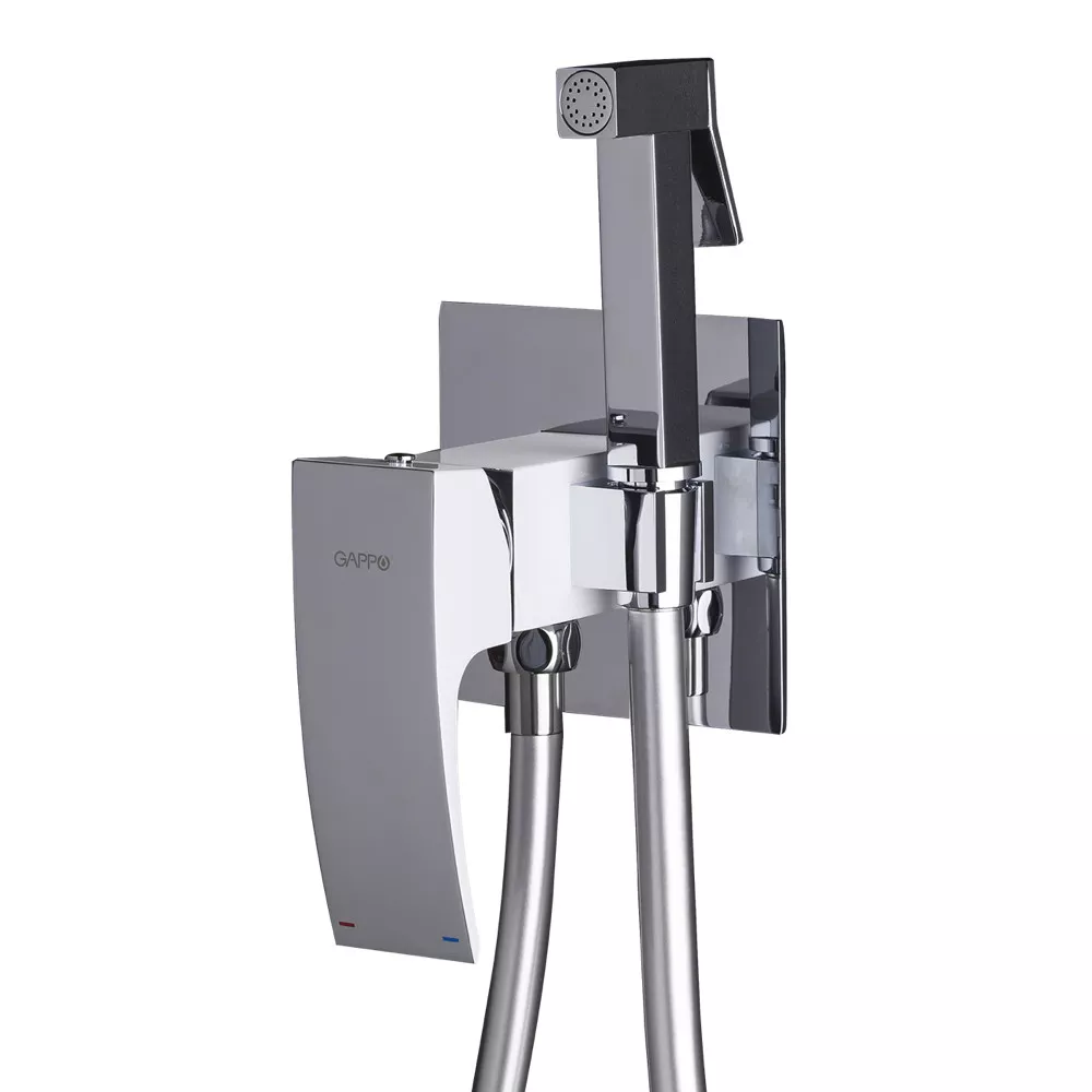 Гигиенический душ Gappo со смесителем настенный Белый/Хром (1037428)