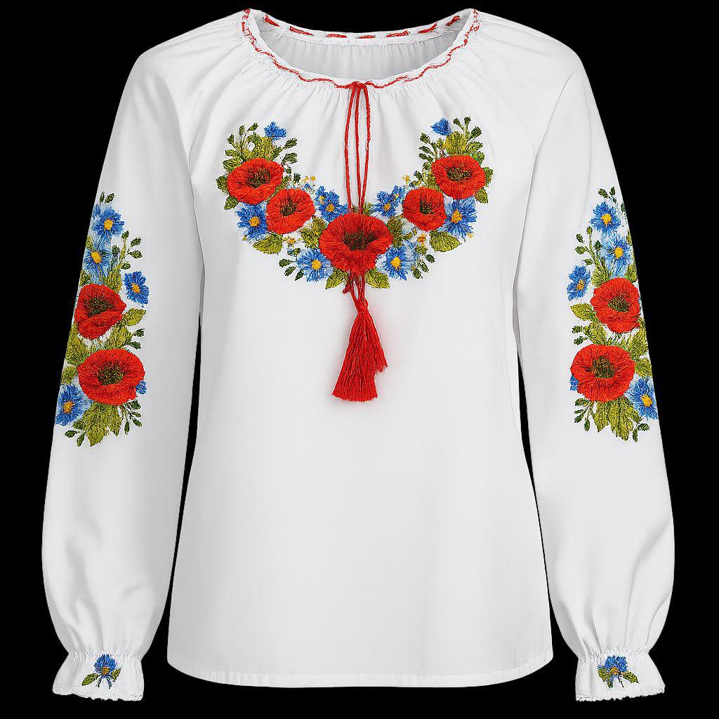 Вышиванка для девочки на 7 лет 122 см (2315221556) - фото 3 Вышиванка для девочки на 7 лет 122 см (2315221556) - фото 3