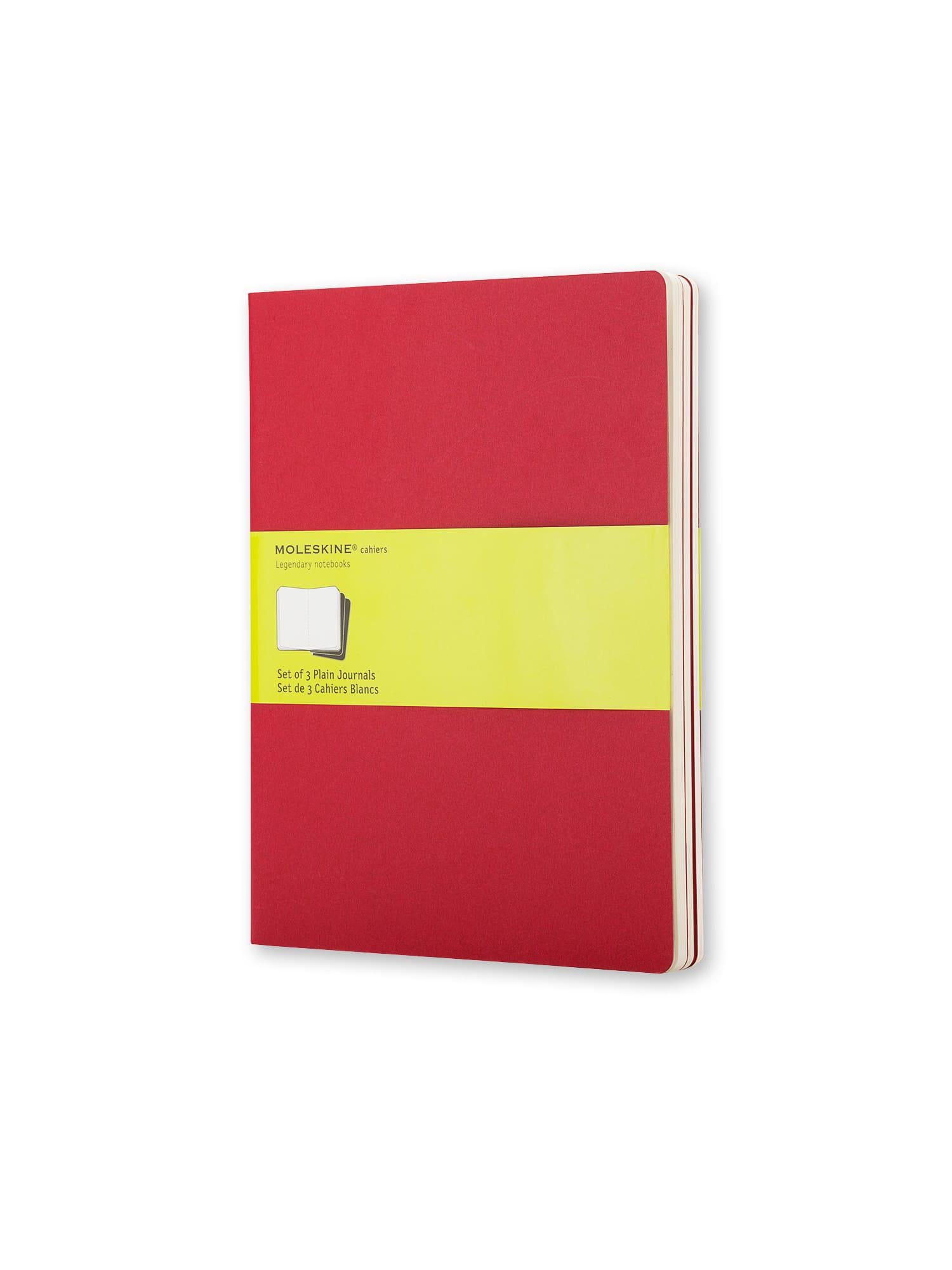 Блокнот Moleskine Cahier большой нелинированный Бордо (CH123)