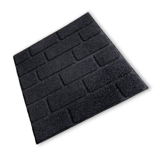 Фасад резиновый Кирпич 500х500х10 мм Черный (2562227314) Фасад резиновый Кирпич 500х500х10 мм Черный (2562227314)