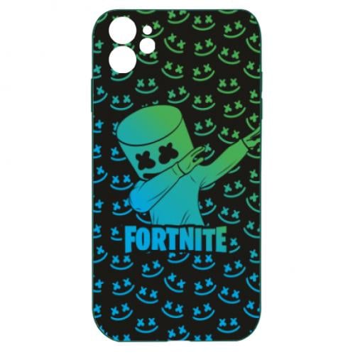 Чехол для iPhone 11 Marshmello Fortnite Dab Neon