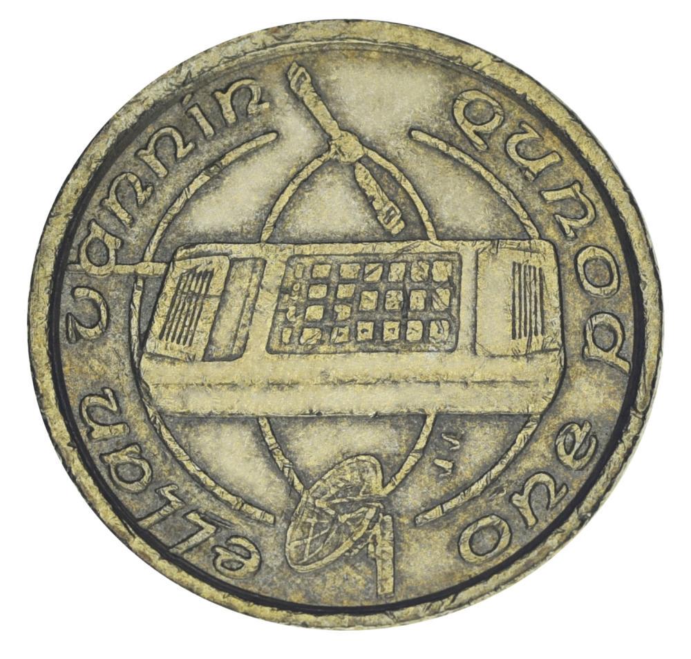 Коллекционная монета Остров Мэн 1 фунт 1994 F-VF (М20736)