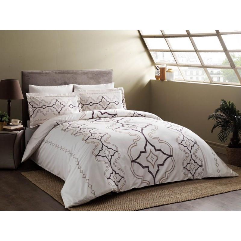 Постельное белье Tac Delux Ginza murdum евро Фиолетовый (svt 2000022233002)