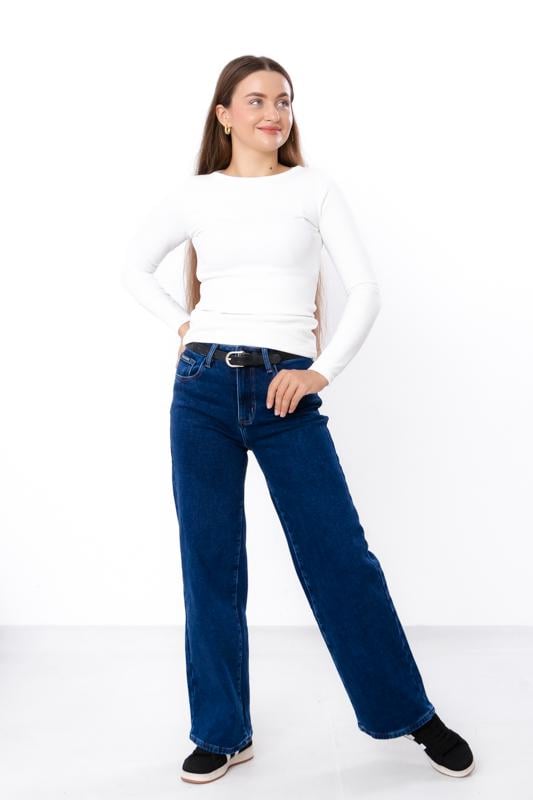 Джинси жіночі зимові Носи Своє на флісі прямого крою р. 29 Синій (14295)