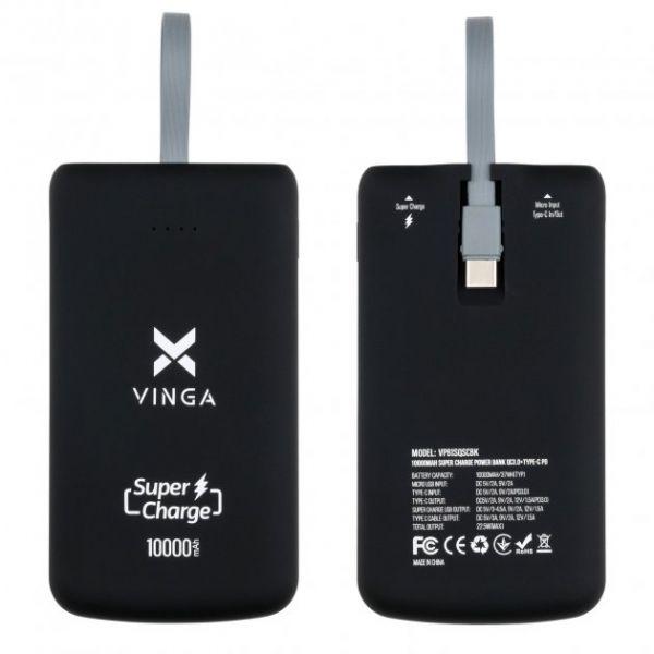 Повербанк Vinga 10000mAh SuperQC Black (VPB1SQSCBK) - фото 7