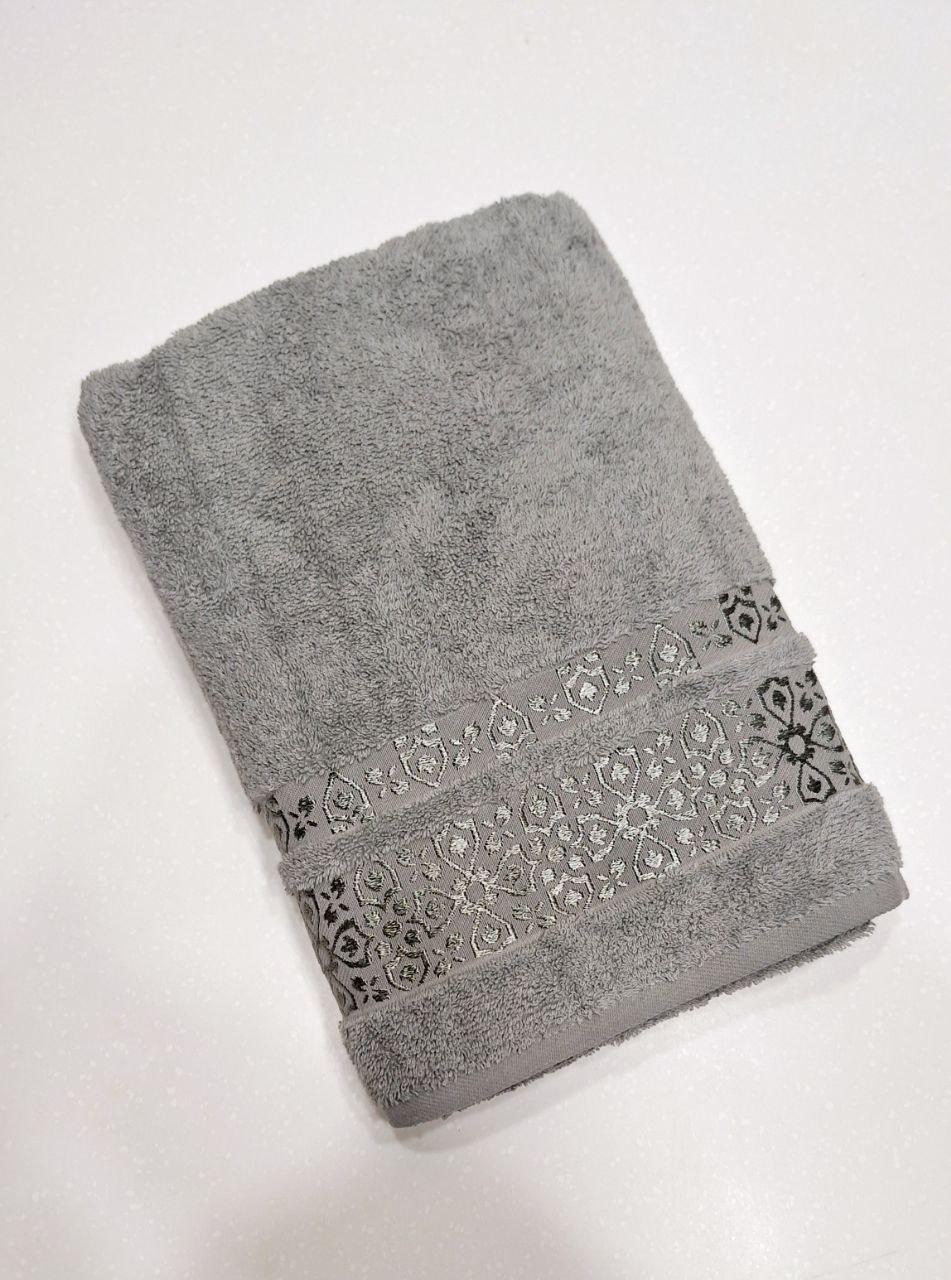 Рушник для обличчя махровий Cestepe VIP Cotton 50x90 см Сірий (1617) - фото 1