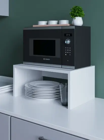 Полиця для мікрохвильової печі Білий (Мікро-6-1) - фото 1 Полиця для мікрохвильової печі Білий (Мікро-6-1) - фото 1