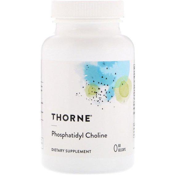 Лецитин Thorne Research Phosphatidyl Choline 60 Gel caps